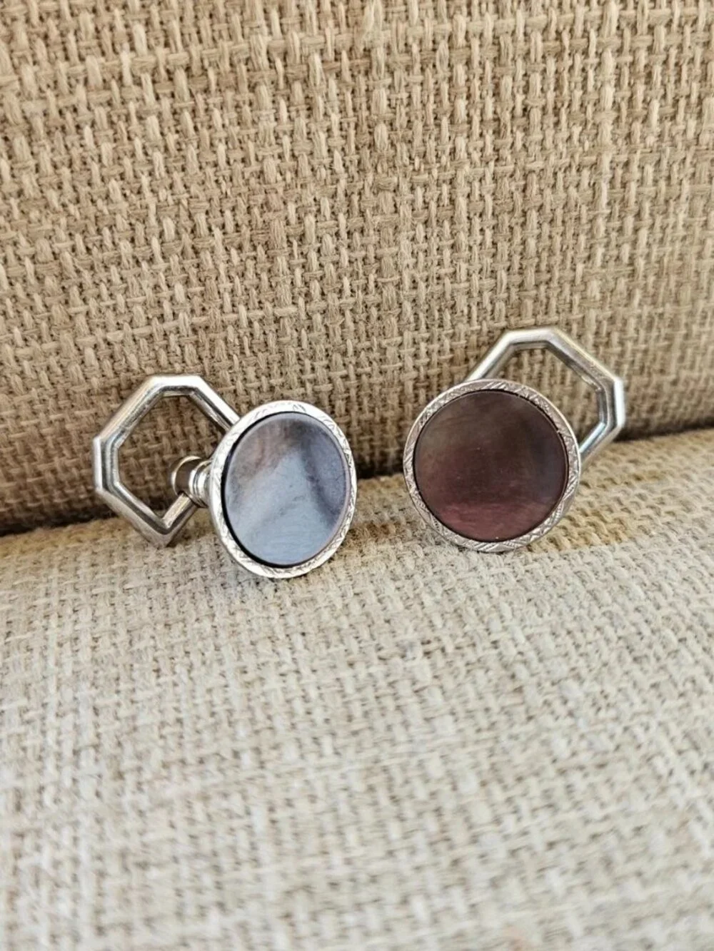 Vintage Cufflinks Men Fashion Jewelry Silver Tone Shirt Cuff Links Stud